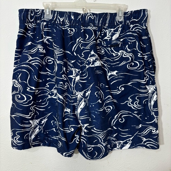 Nautica Men's Blue Swimming/Board
Shorts with Swordfish Print Size XL - Picture 2 of 3